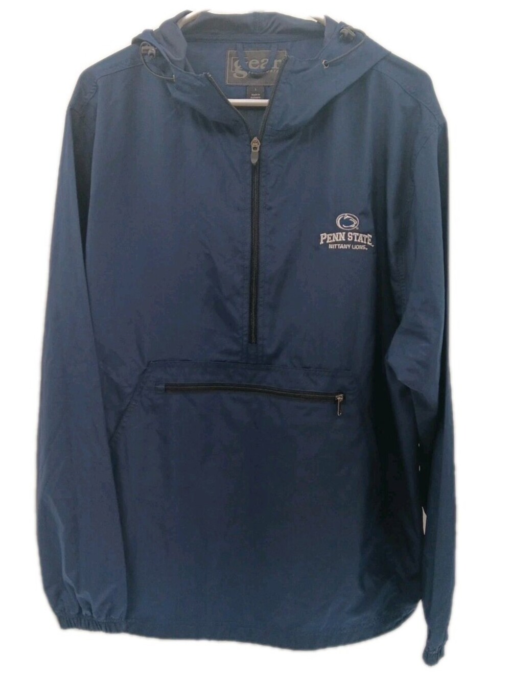 Vintage Gear For Sports Penn State Windbreaker Jacket Mens Large Bout 1/4 Zip